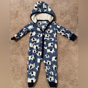 Carter’s 12m Fleece Onesie with Hood